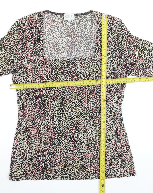 Kaliko Women’s Multicoloured Size 10 Tunic Blouse 3/4 Sleeve