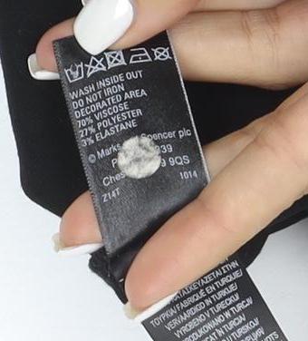 Marks and Spencer Women's Black Beaded Sheath Dress Size 16