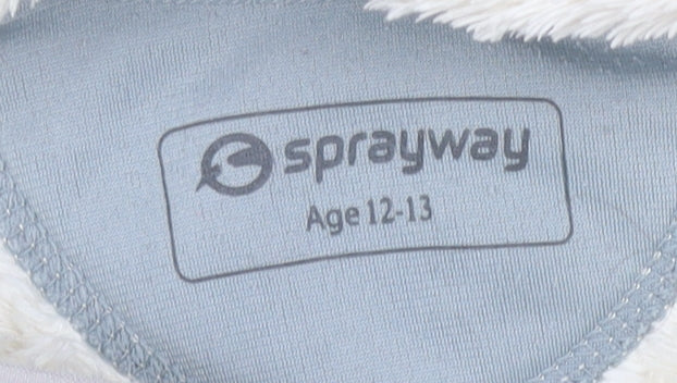 Additional view of Sprayway Teens White Fleece Hooded Zip Jacket, size 14