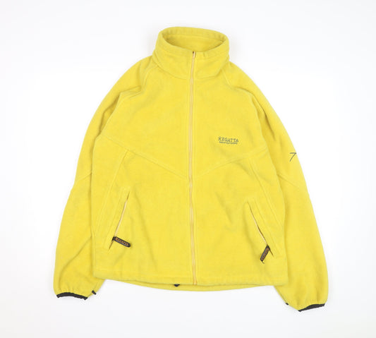 Regatta Men's Yellow Fleece Full Zip Activewear Jacket S 97cm