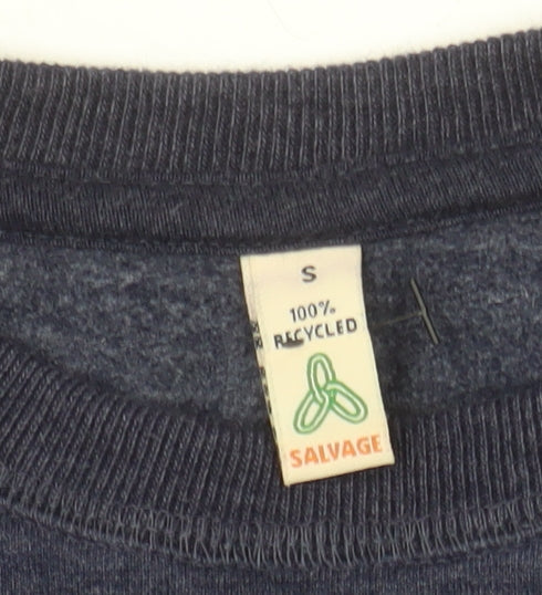 Salvage Men's Blue Warwick University Pullover Sweatshirt S
