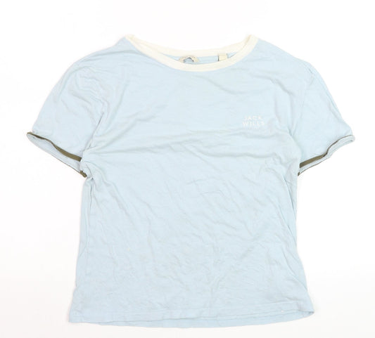 Jack Wills Women's Blue Ringer T-Shirt UK 12