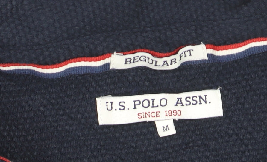 U.S. Polo Assn. Men's Blue Regular Fit Cotton Polo Shirt M