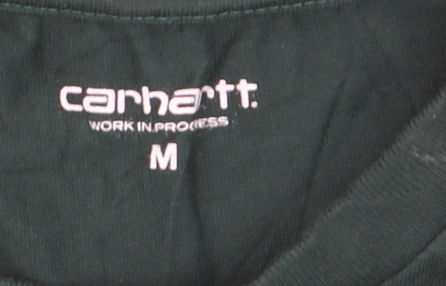 Carhartt Men’s Green Cotton Short Sleeve Logo T-Shirt M