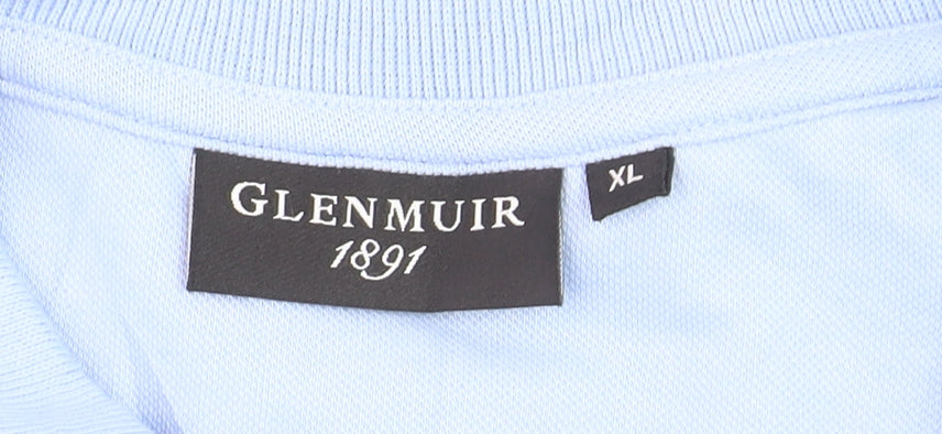 Glenmuir Womens Blue Sleeveless Polo Shirt XL Cotton Blend