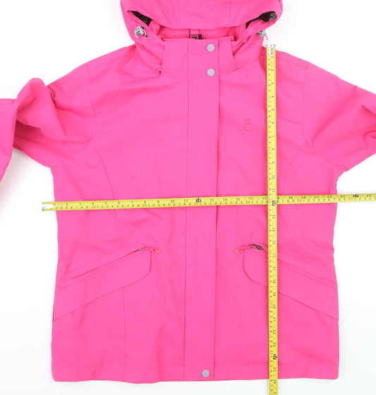 Emperor Penguin Womens Pink L Hooded Waterproof Jacket Coat Size L