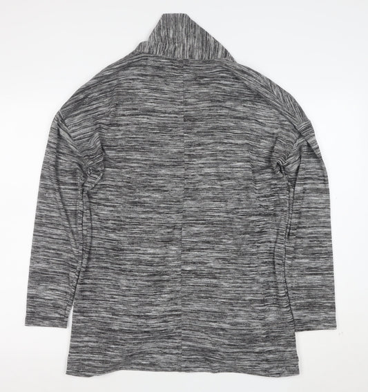 Marks and Spencer Women's Grey Open Front Long Sleeve Cardigan Size 16