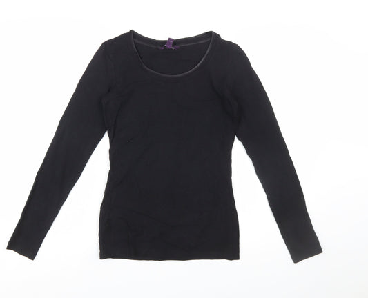 Long Tall Sally Women's Black XS Tall Long Sleeve Basic T-Shirt