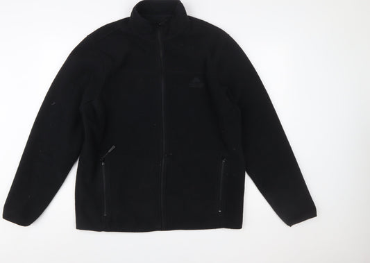 Ozark Trail Men's Black Fleece Full Zip Jacket Size L Outdoor Casual
