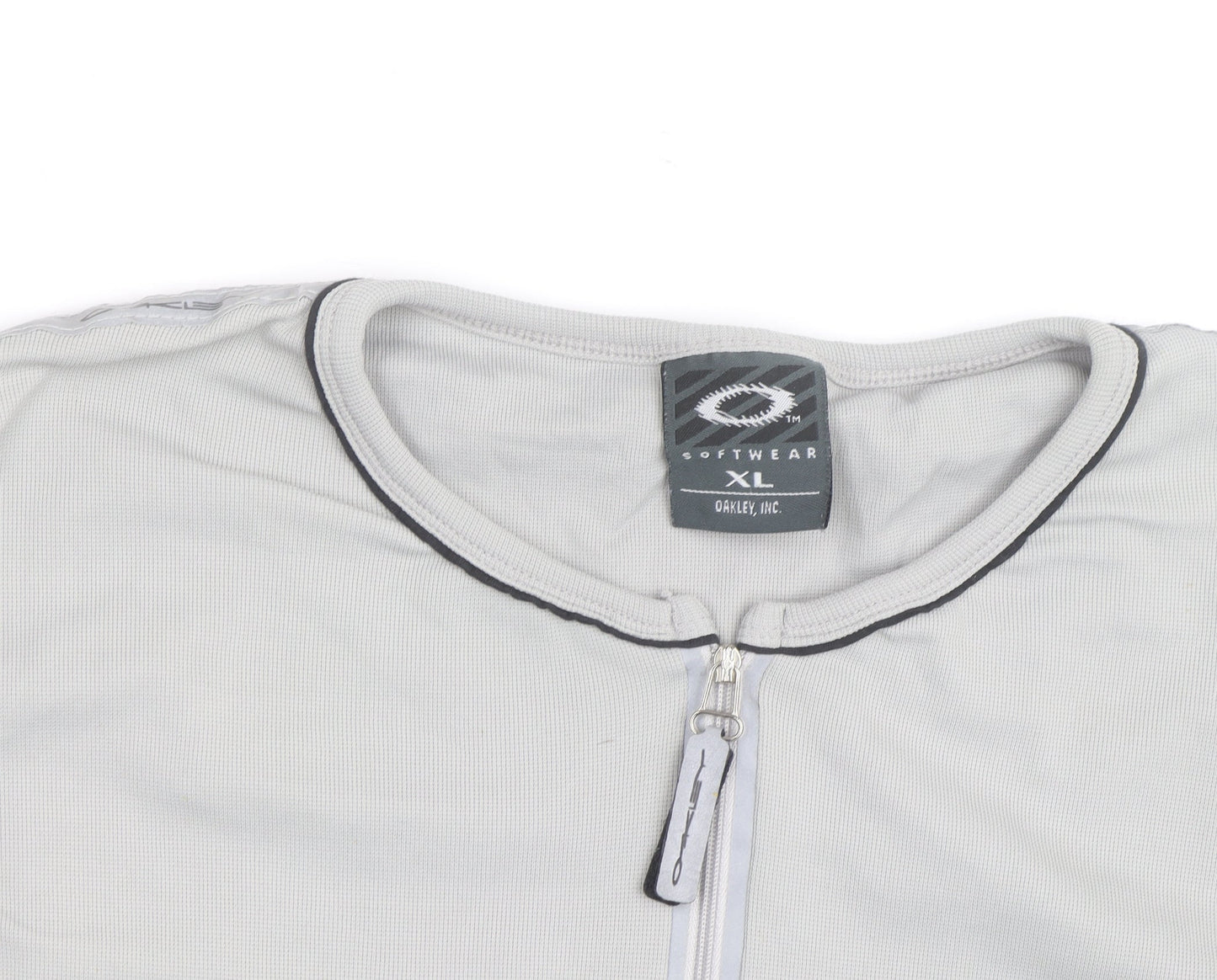 Oakley Men’s Grey XL Sleeveless 1/4 Zip Athletic Tank Top