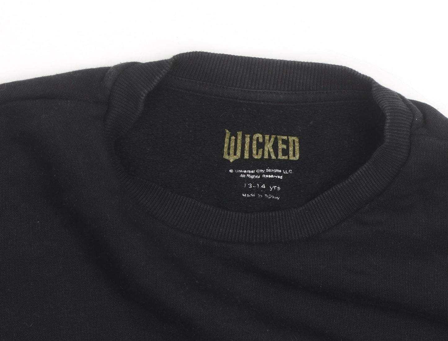 Wicked Girls Black Pullover Sweatshirt 13-14 Years Fairytale Graphic Print