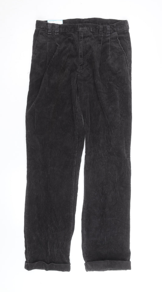 Wrangler Mens Black Corduroy Straight Jeans 32x31 Classic Fit