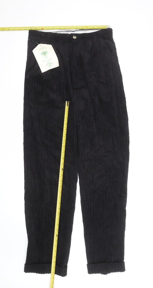 Club Montana Mens Black Corduroy Straight Jeans Size Regular
