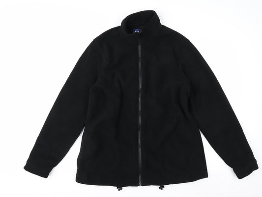 Premier Man Men's Black Fleece Full Zip Jacket Size M