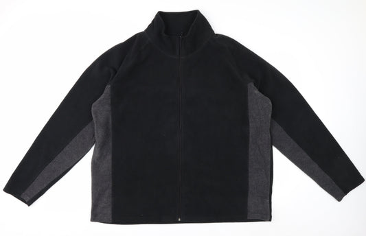 Studio Men's Black 3XL Fleece Full Zip Jacket