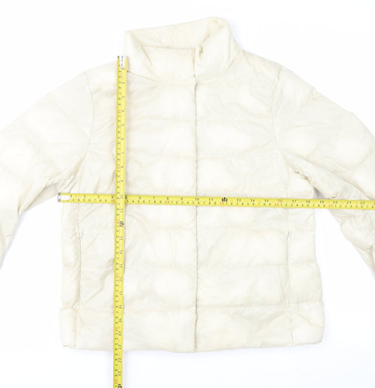 Uniqlo Women Ivory Ultra Light Down Puffer Jacket S