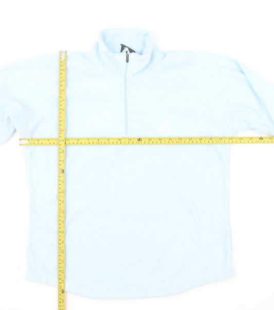 Craghoppers Women Light Blue Half Zip Fleece Sweatshirt UK 14