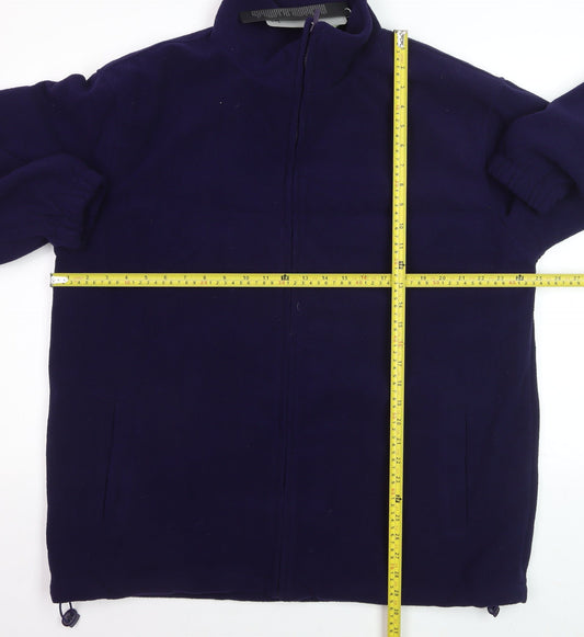 JBC Men’s Blue Full Zip Fleece Sweatshirt Jacket L