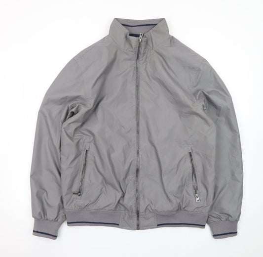 James Pringle Men's Grey Full Zip Basic Jacket Size M