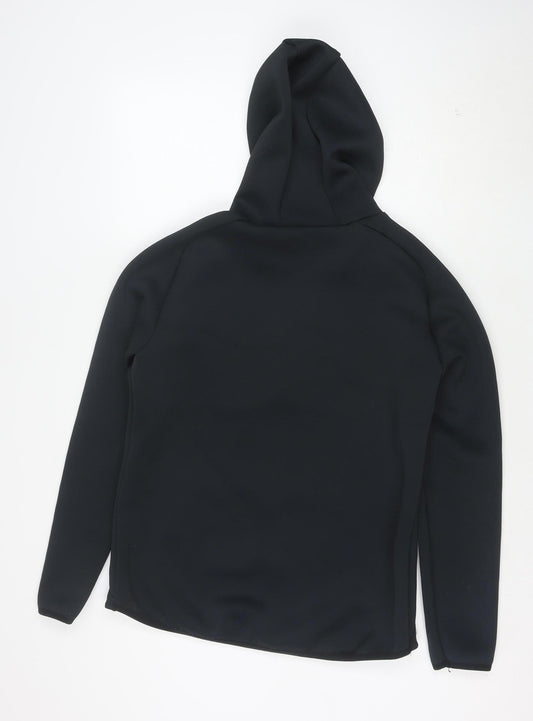 MADE Running Men's Black Small 1/4 Zip Hoodie with Kangaroo Pocket