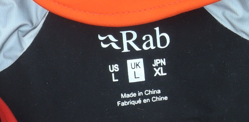 Rab Men's Orange Red Waterproof Hooded Jacket UK L