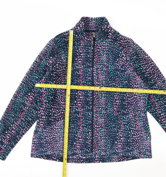 Marks and Spencer Women’s Multicoloured Fleece Zip Jacket Size 18