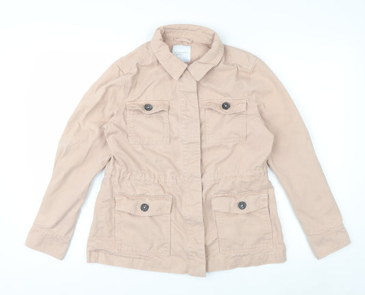 Principles Women’s Beige Petite Size 10 Cotton Military Jacket