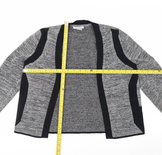 H&M Women’s Grey Long Sleeve Open Front Knit Cardigan Size 12