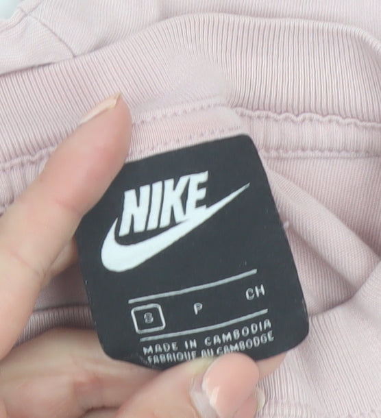 Nike Men's Pink Cotton Crew Neck Short Sleeve T-Shirt Size S