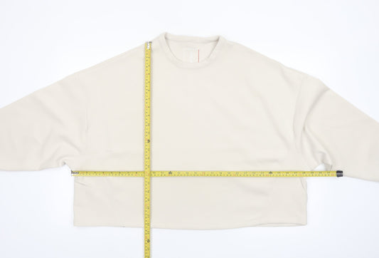 Nike Women Beige Dri-FIT Pullover Sweatshirt M Relaxed Fit