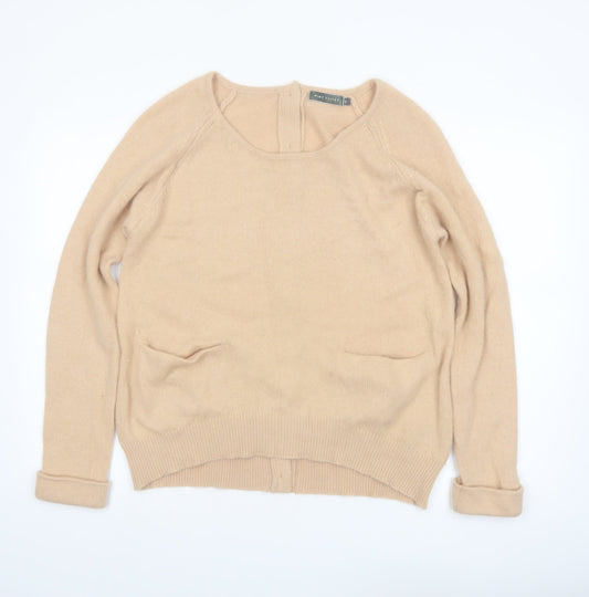 Mint Velvet Women's Beige Wool Angora Cardigan Size 16