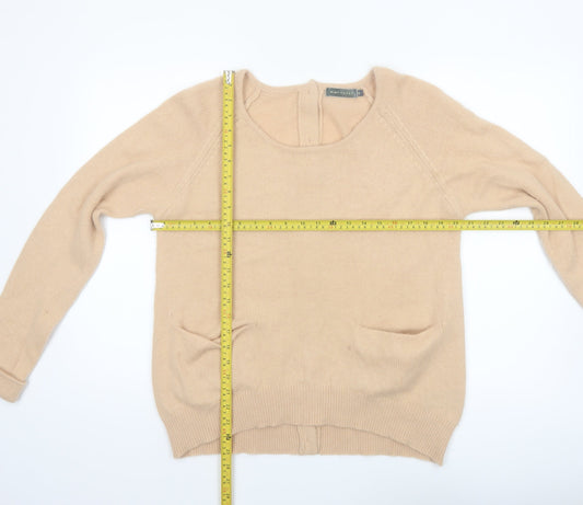 Mint Velvet Women's Beige Wool Angora Cardigan Size 16