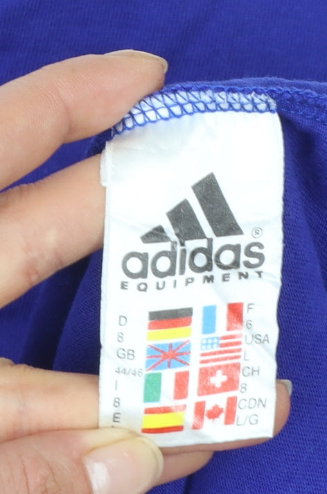 Additional view of Vintage Adidas Equipment Blue Men's L Polo Shirt Sportswear
