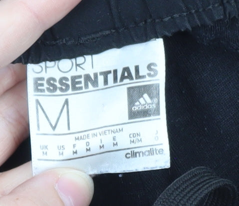 Adidas Men's Black Climalite Sport Essentials Jogger Trousers M