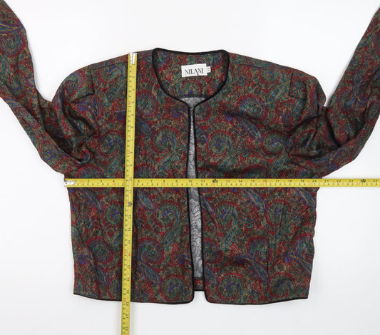Nilani Women's Multicoloured Paisley Woven Suit Jacket Size 12
