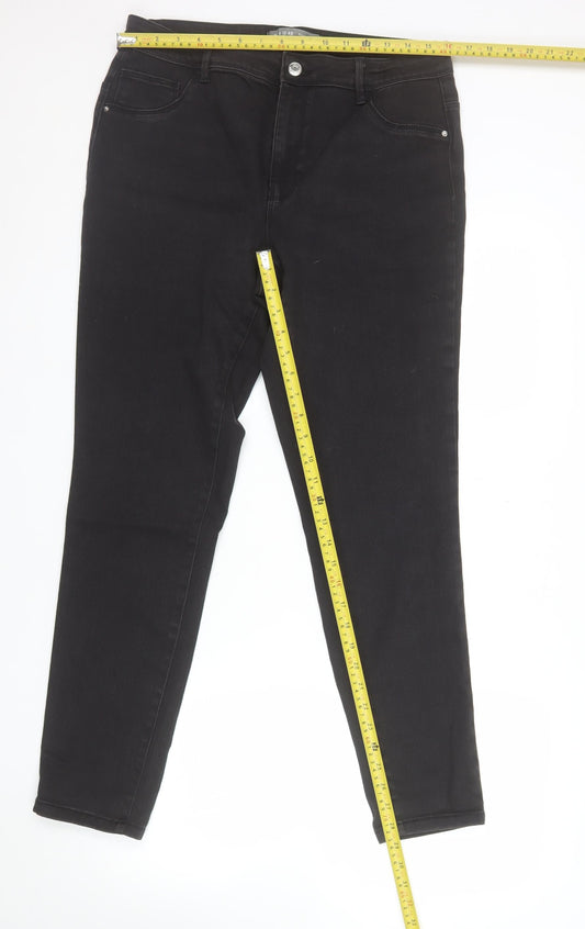 Primark Women’s Black Skinny Jeans Size 16 Stretch Denim