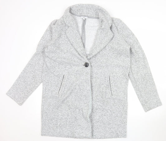 Next Women’s Grey Knit Coatigan Size 14 Long Sleeve Casual