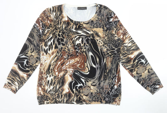 Just Elegance Women’s Multicoloured Animal Print L Jumper