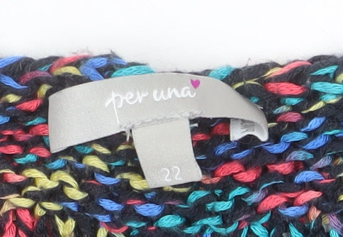 Marks and Spencer Per Una Women’s Multicoloured Chunky Knit Jumper Size 22