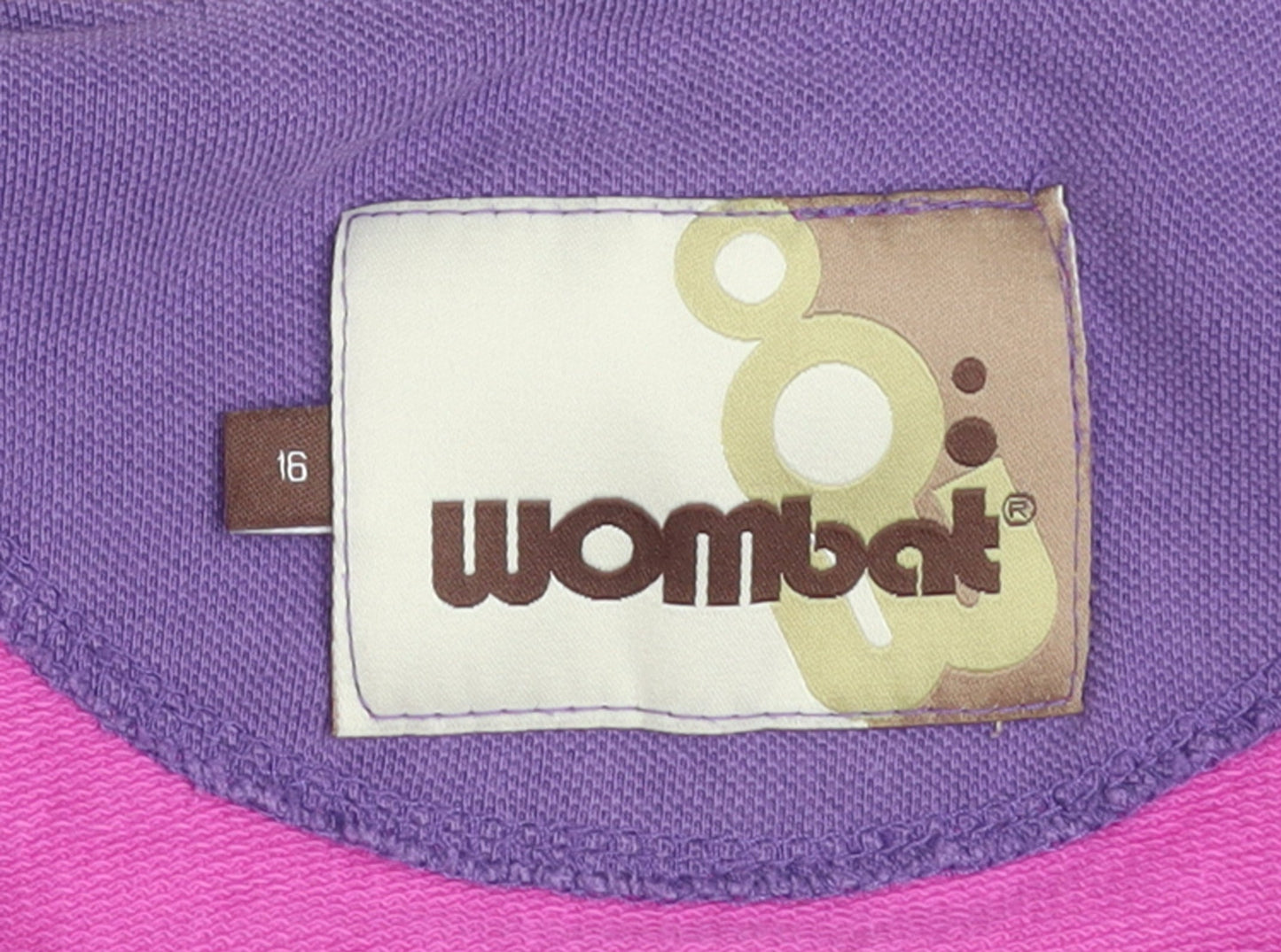 Wombat Women Pink 1/2 Zip Pullover Sweatshirt Size 16