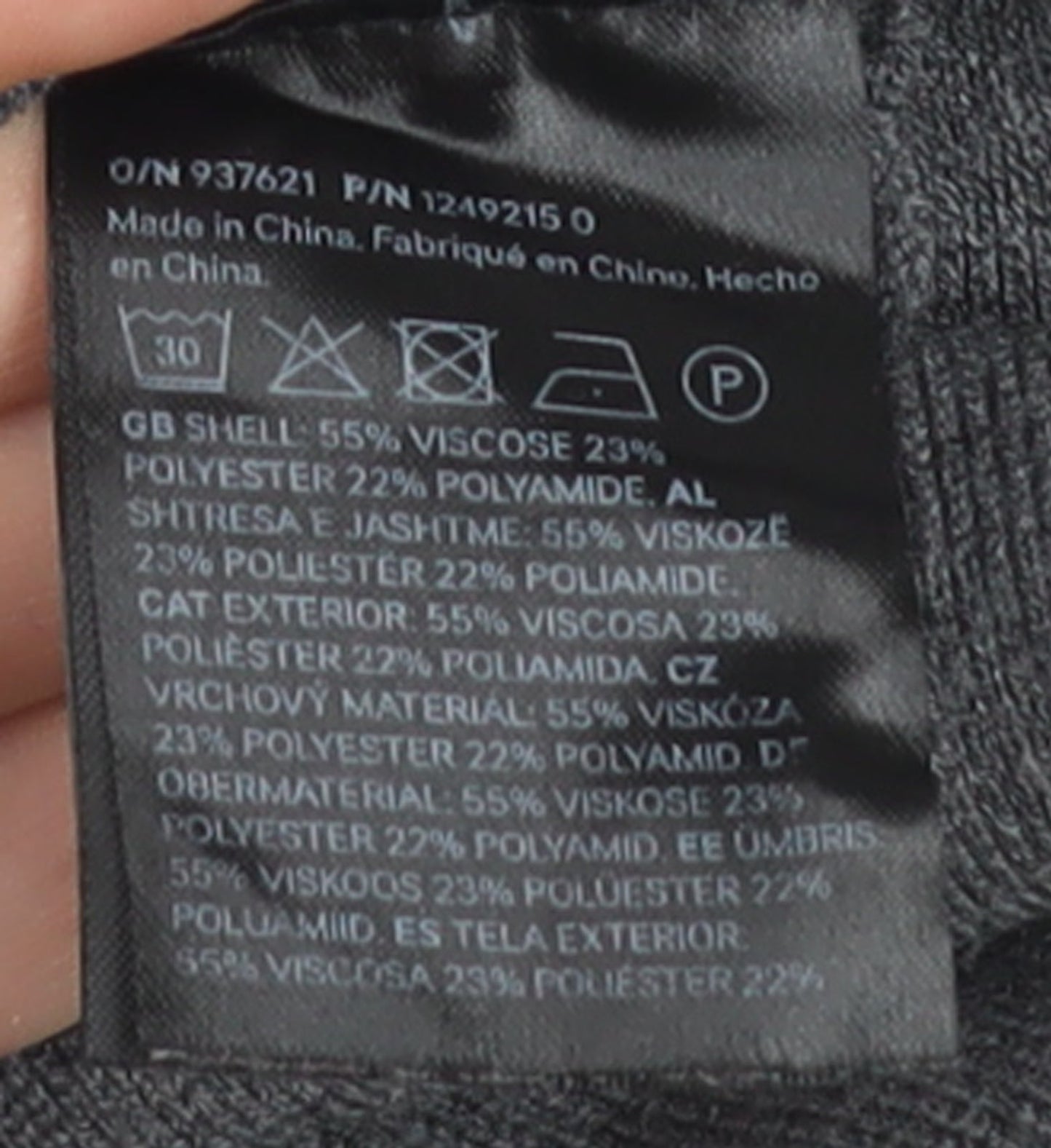 H&M Women's Grey Sleeveless Knit Button Blouse Size S
