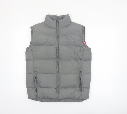 Hi Gear Women Grey Puffer Waistcoat Size 10 Insulated Outdoor Vest