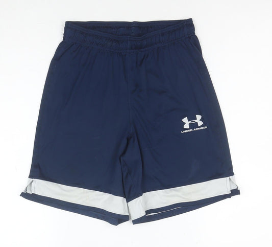 Under Armour Men Blue Athletic HeatGear Shorts Size S