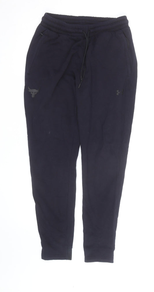 Under Armour Men Black Fleece Jogger Trousers L Regular Fit