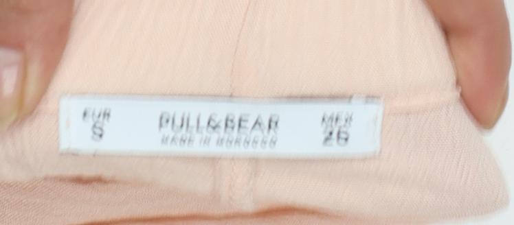 Pull & Bear Women’s Beige Off Shoulder Ruffle Boho Dress Size 8