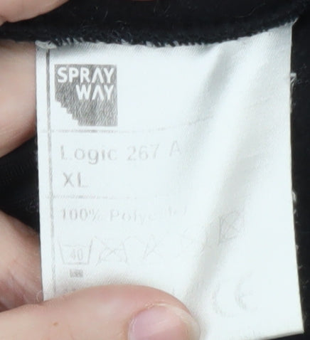 Sprayway Men's Black XL Fleece Jacket Outdoor Full Zip