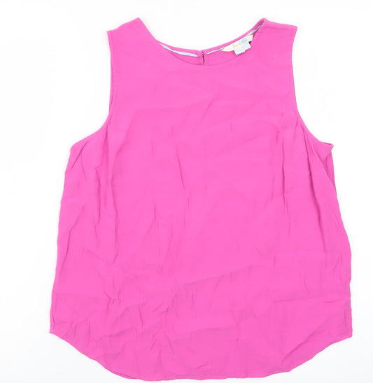Boden Women Pink Sleeveless Chiffon Blouse UK 10