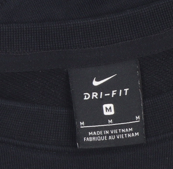 Nike Womens Black Dri-Fit Crew Neck Pullover Sweatshirt M