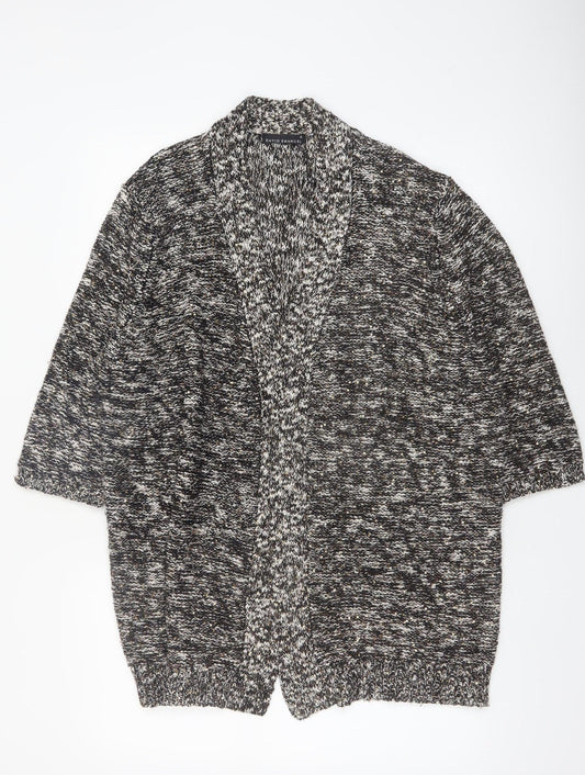 David Emanuel Women's Multicoloured XL Chunky Knit Open Cardigan