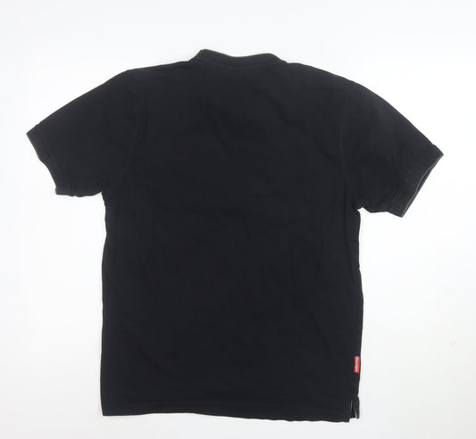 Slazenger Men's Black Short Sleeve Crew Neck Cotton T-Shirt Size M